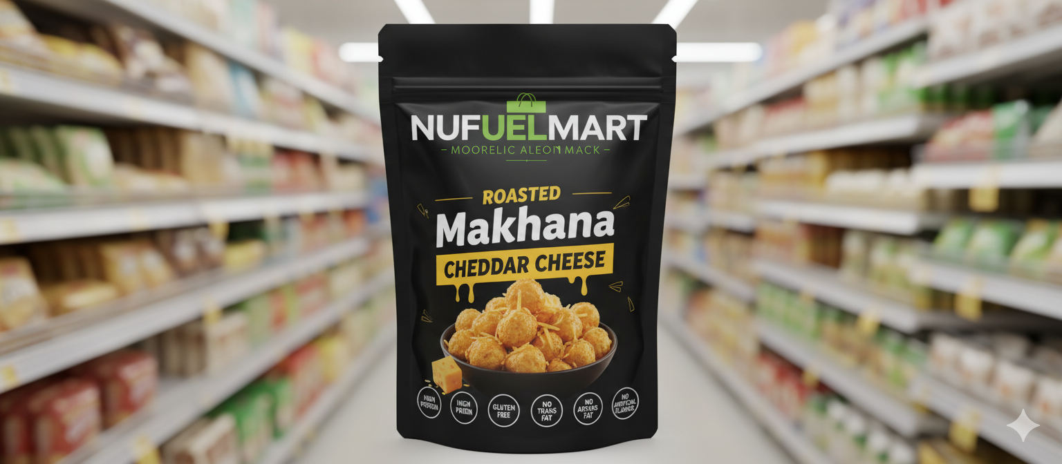 Aurganic Foods Roasted Makhana Cheddar Cheese